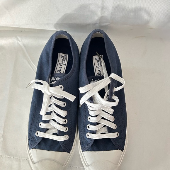 Converse Jack Purcell Navy low top sneakers UNISEX Men's 8.5/Women's 10 - Picture 12 of 12